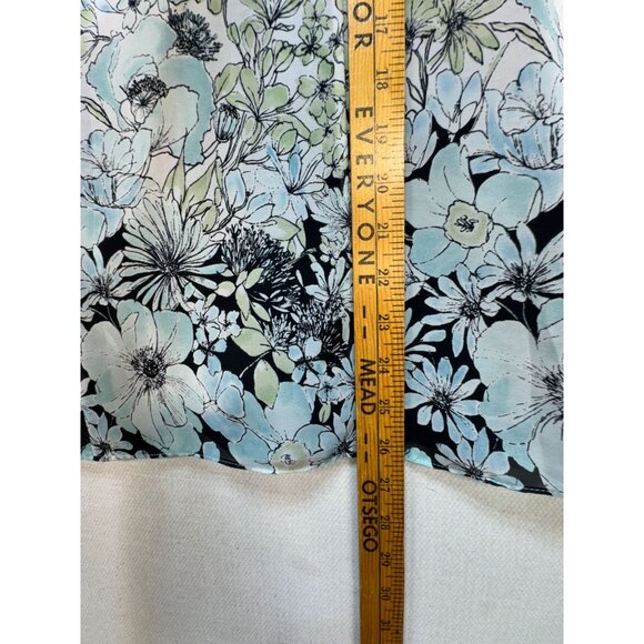 Nine & Co. Ninewear Floral Blouse Womens Size 10 Multicolor Boho Y2K Sleeveless - Picture 5 of 11